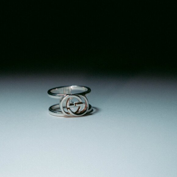 Gucci Interlocking GG Sterling Silver Ring - Picture 2 of 6